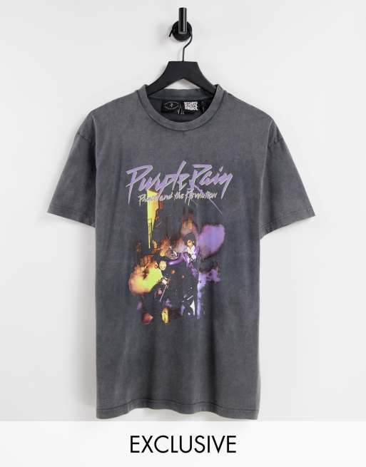 Reclaimed Vintage Inspired – T-shirt med licensierat Purple Rain-tryck i unisex-modell