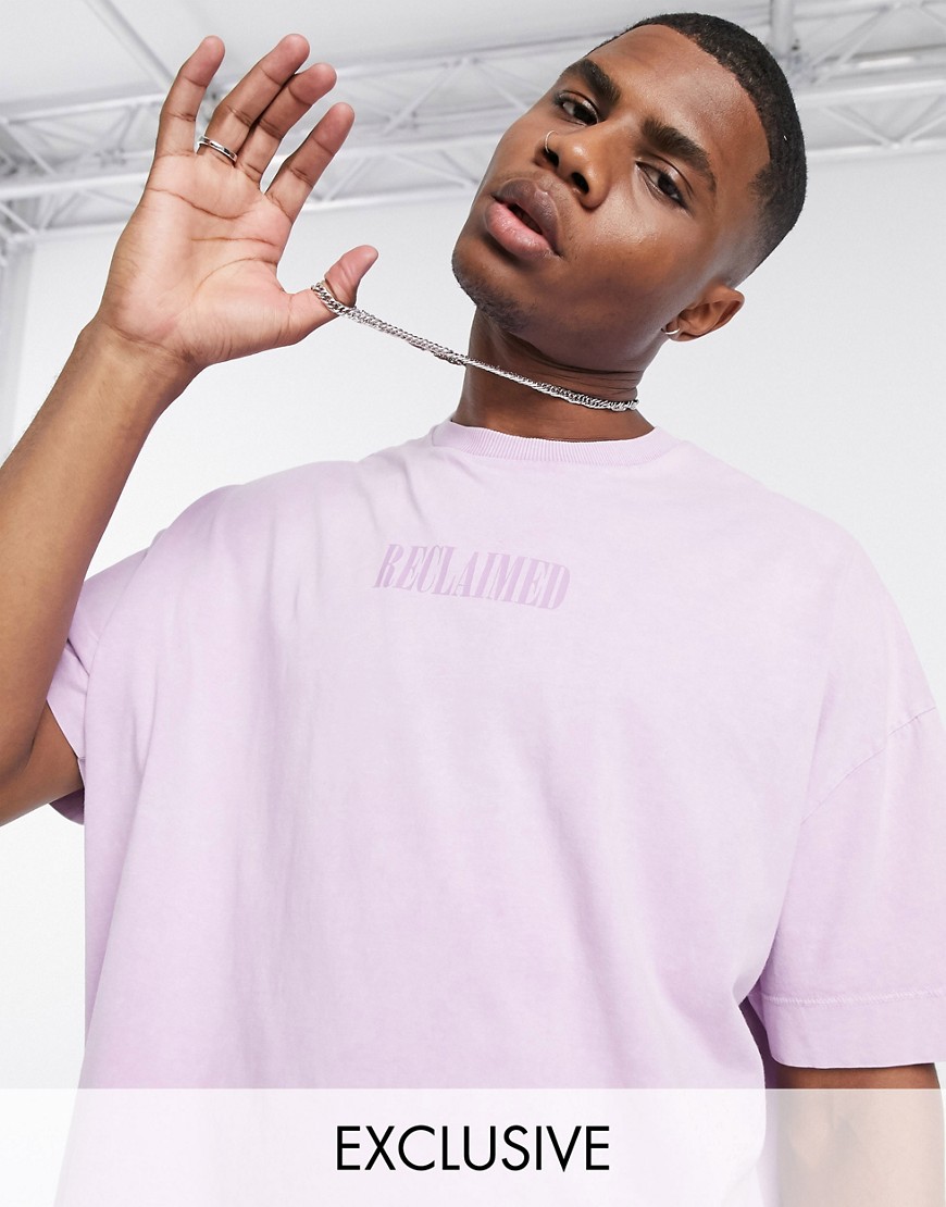 Reclaimed Vintage inspired - T-shirt met geborduurd logo in roze