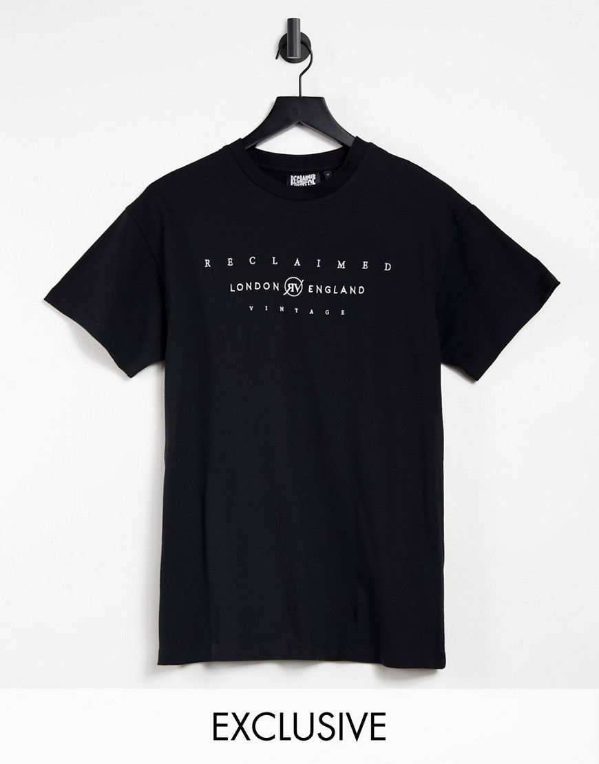 reclaimed vintage -  – Inspired – T-Shirt mit Logostickerei in Schwarz
