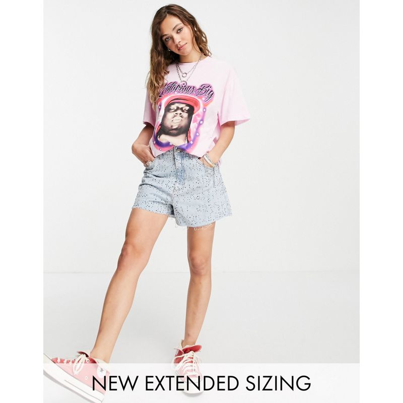 Donna In esclusiva Reclaimed Vintage Inspired - T-shirt rosa con stampa di Biggie Smalls