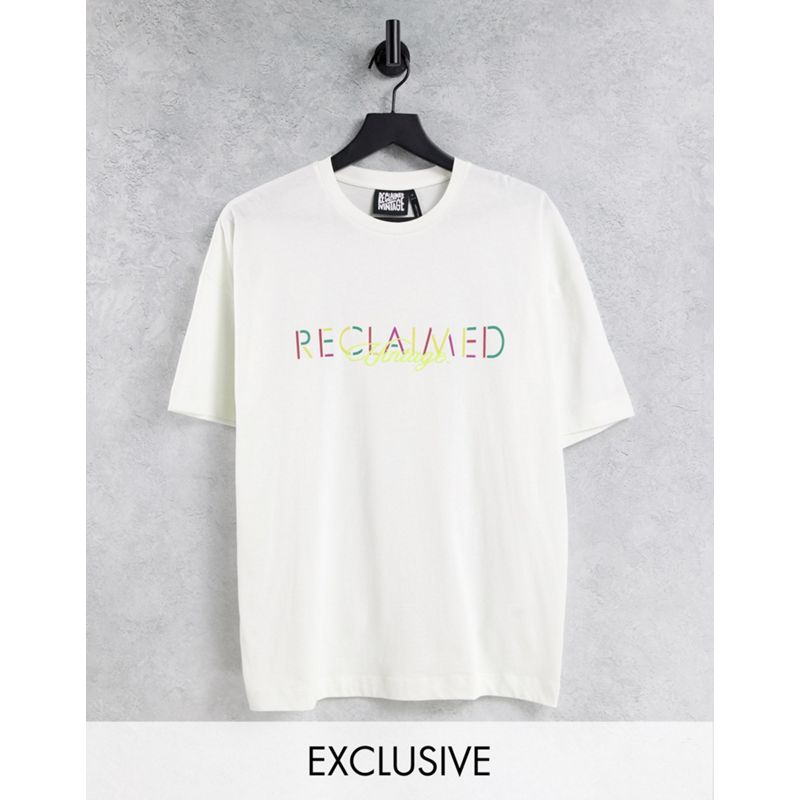 T-shirt e Canotte bZDua Reclaimed Vintage Inspired - T-shirt unisex bianca con logo ricamato