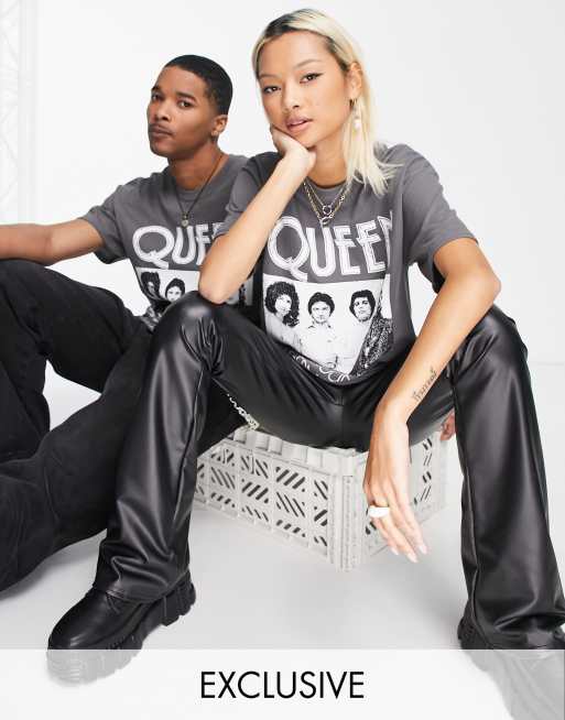 Reclaimed Vintage Inspired - T-shirt unisexe avec motif Queen sous licence 