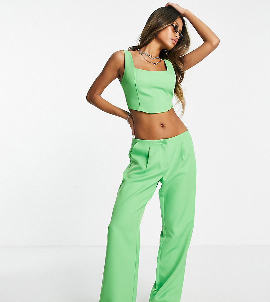 Inspired tailored pants in green