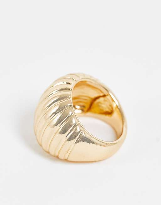 Vintage gold shop dome ring