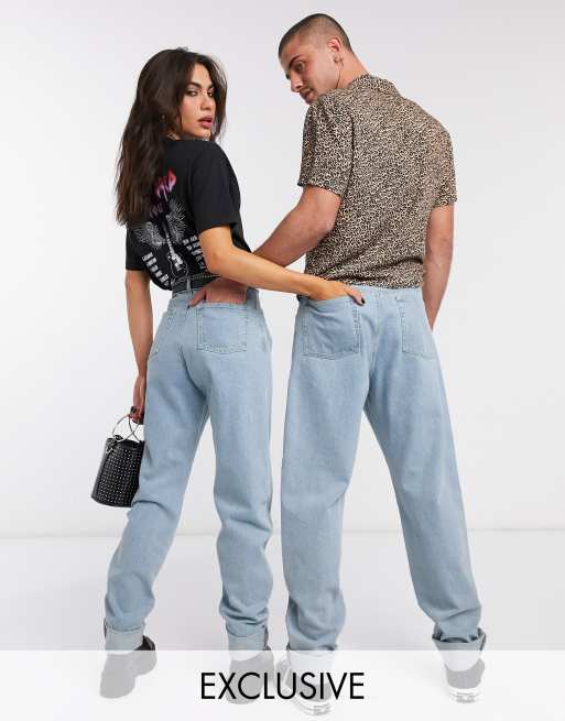 Reclaimed Vintage Inspired The 83 Unisex Relaxed Jean In Light Wash