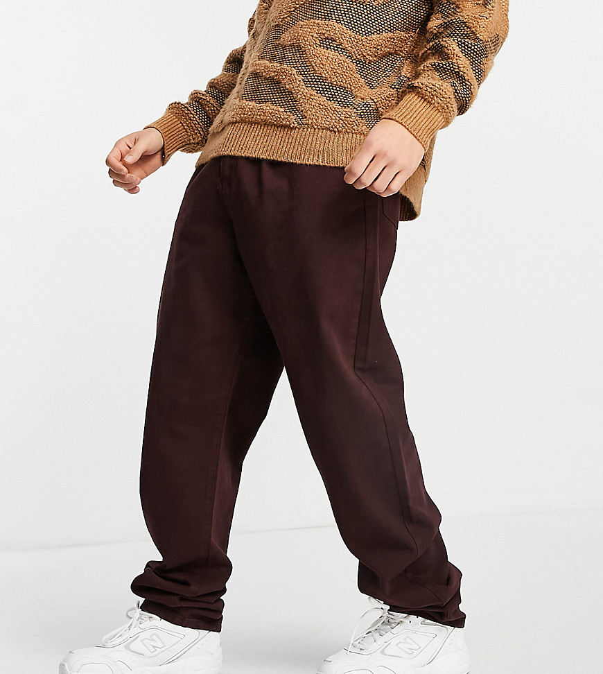 Reclaimed Vintage inspired The 83' unisex relaxed jeans in chocolate-Brown