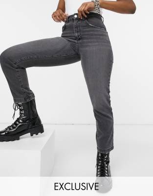 Reclaimed Vintage Inspired – The 90s – Gerade Jeans in grauer Waschung