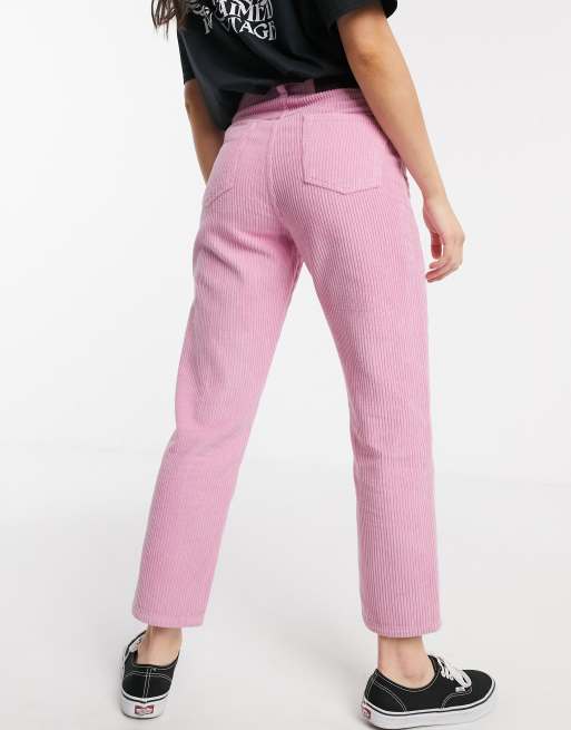 Reclaimed vintage pink corduroy pants sale