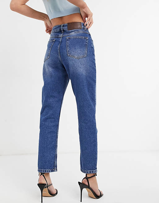  Reclaimed Vintage inspired the 91' mom jean in mid blue wash 