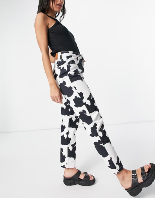 Asos cow print jeans 2025