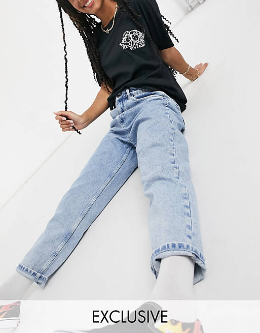 Reclaimed Vintage inspired - The '92 - Afslappede Mom-jeans i lyseblå vask