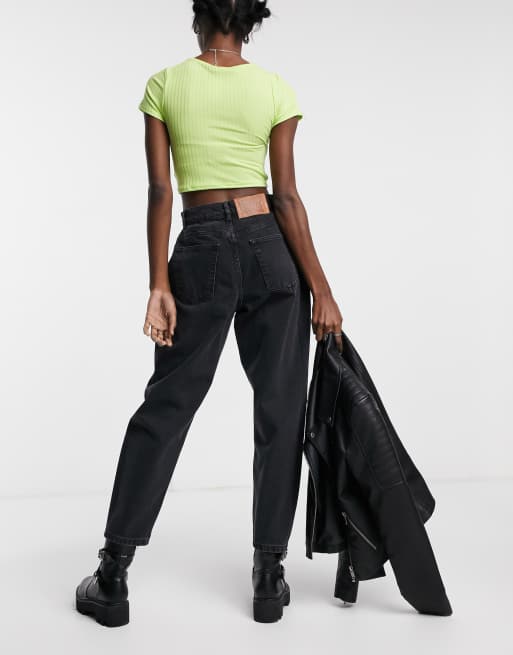 Vintage inspired The relaxed mom jean in black | ASOS