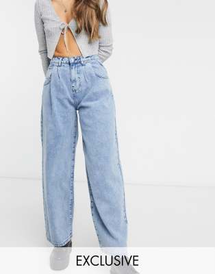 wide leg mom jeans