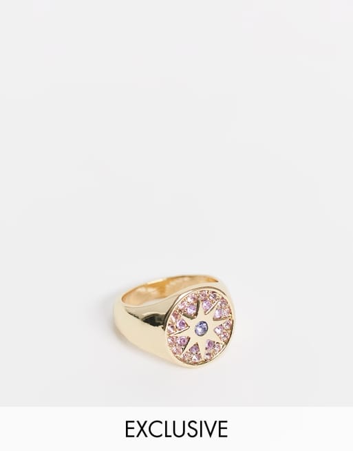 Reclaimed Vintage Inspired - The Cosmic Star - Ring in goud