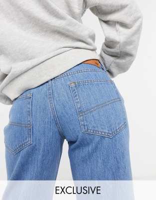 low rise dad jeans