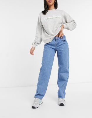 low rise dad jeans