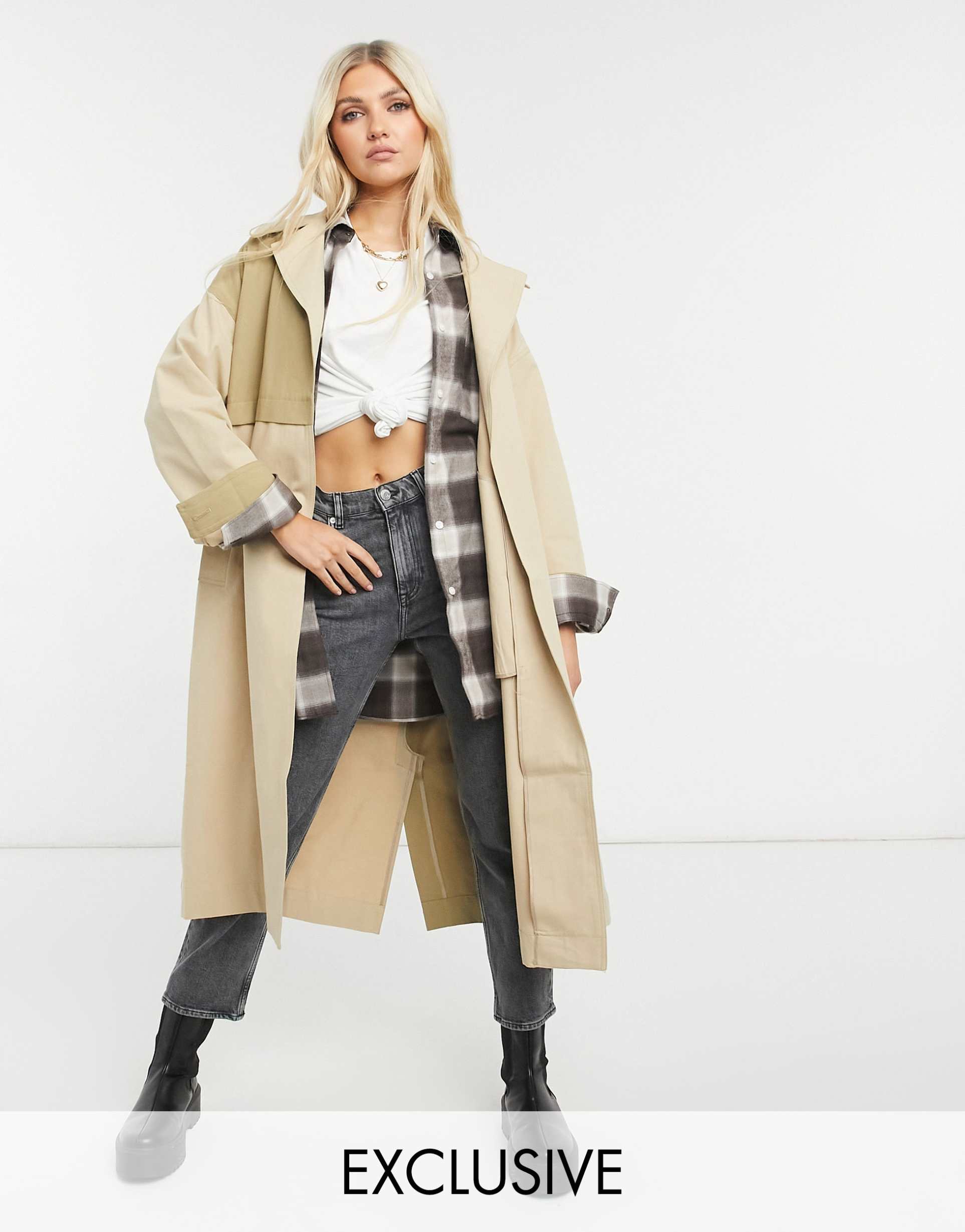 Reclaimed Vintage inspired the neutral two tone mac view 2