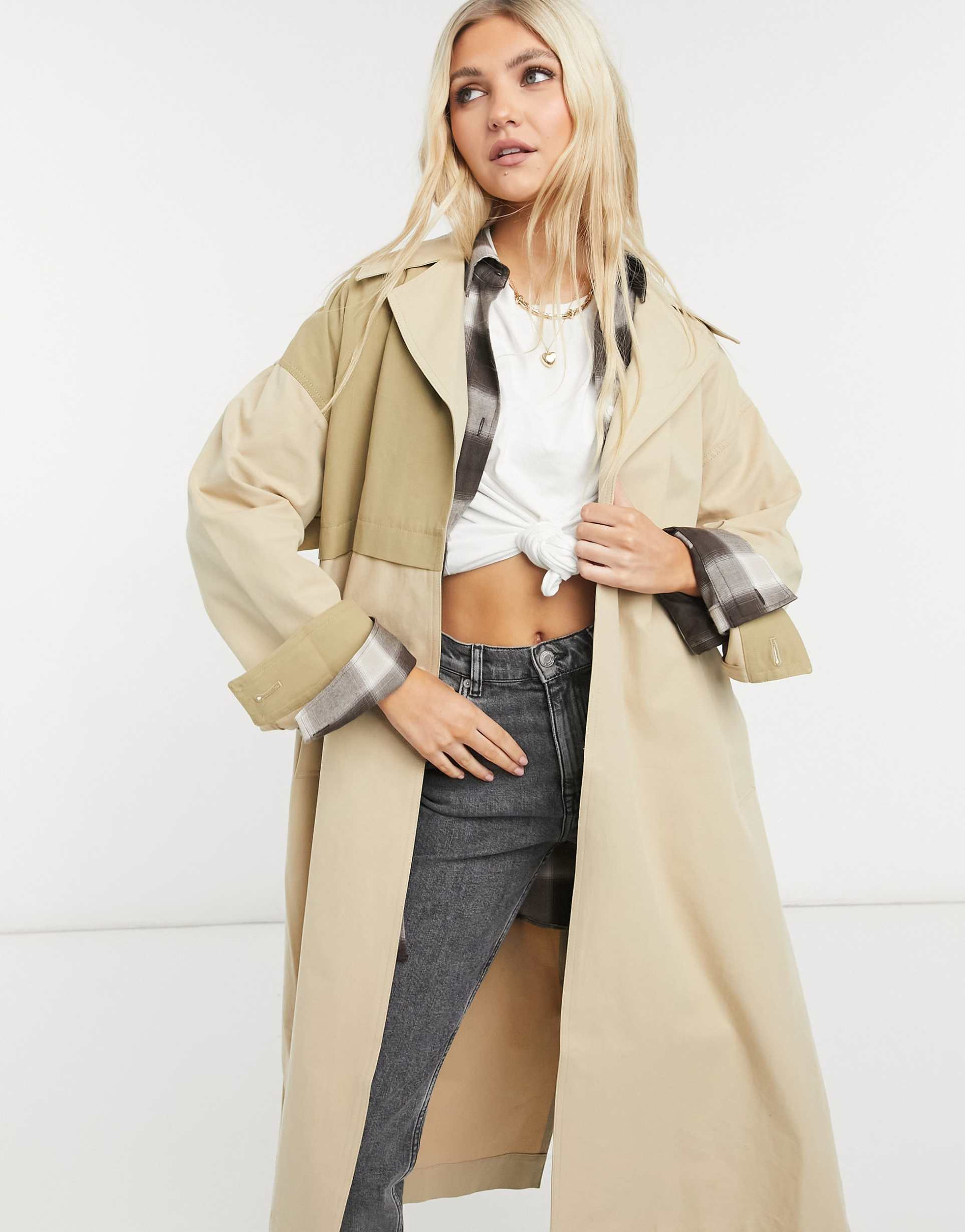 Reclaimed Vintage inspired the neutral two tone mac