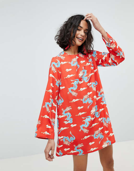 Asos dragon dress clearance