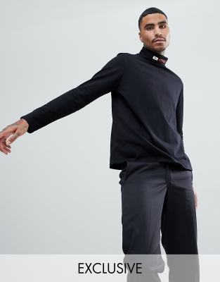 embroidered turtleneck mens