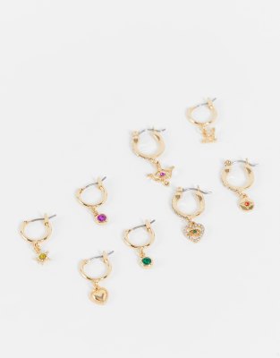 Reclaimed Vintage inspired ultimate earring pack