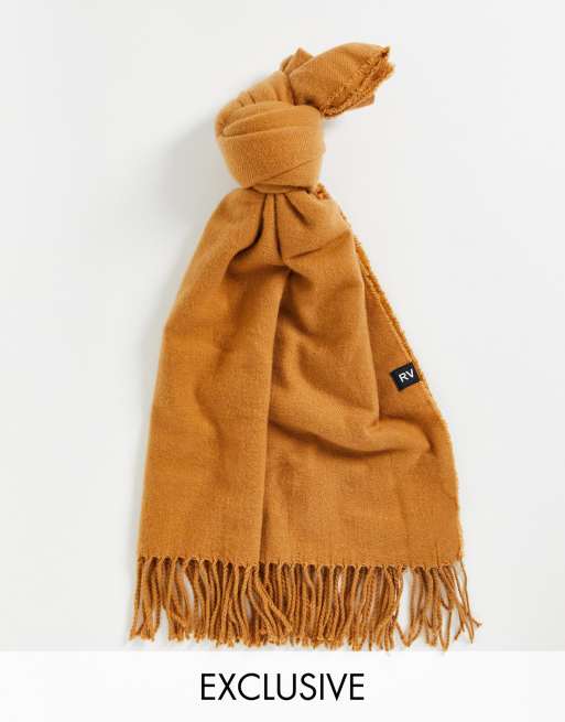 Reclaimed Vintage Inspired - Uniseks dekensjaal in beige - CAMEL