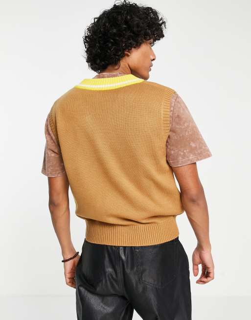 Reclaimed Vintage - Inspired - Uniseks spencer met zonnebloemen, 2 van 4