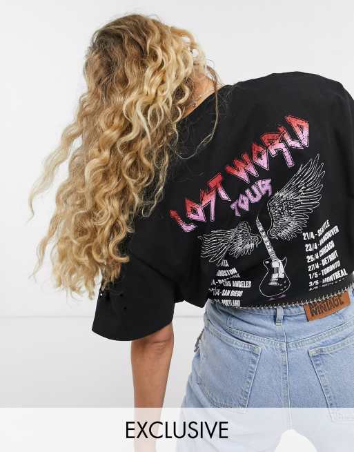 Distressed vintage band tees sale
