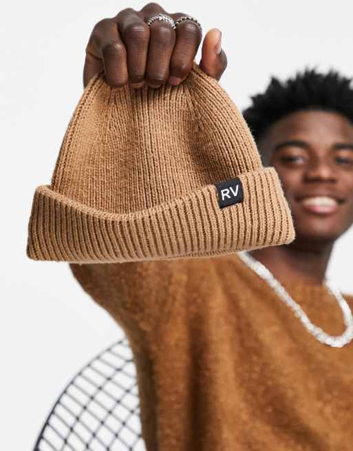 Tan fisherman beanie sale