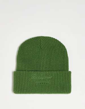 Reclaimed Vintage inspired unisex logo beanie in khaki - KHAKI