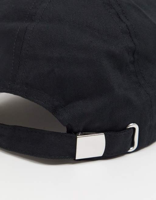 Reclaimed Vintage inspired unisex logo embroidery cap in black, 2 of 4