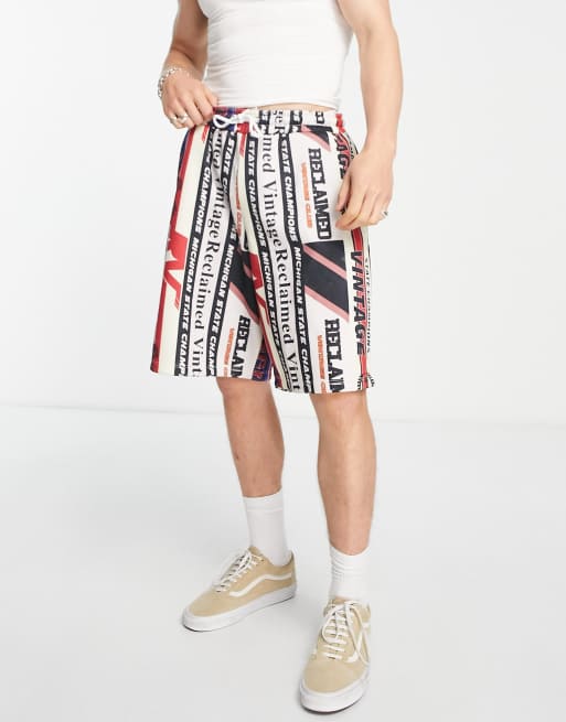 Reclaimed Vintage inspired unisex motorcross shorts co ord ASOS