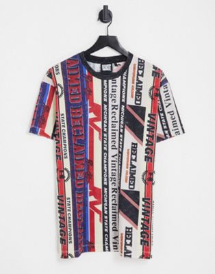 Reclaimed Vintage inspired unisex oversized motorcross t-shirt co-ord - ASOS Price Checker
