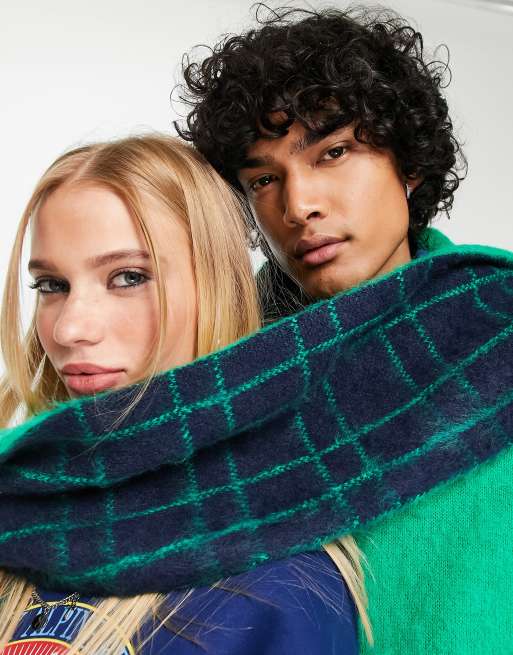 Navy green scarf clearance