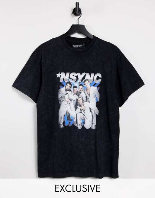 Reclaimed Vintage inspired unisex oversized t shirt with NSYNC print