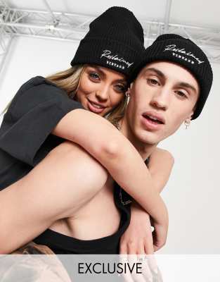 Reclaimed Vintage Inspired Unisex Beanie In Black - Black