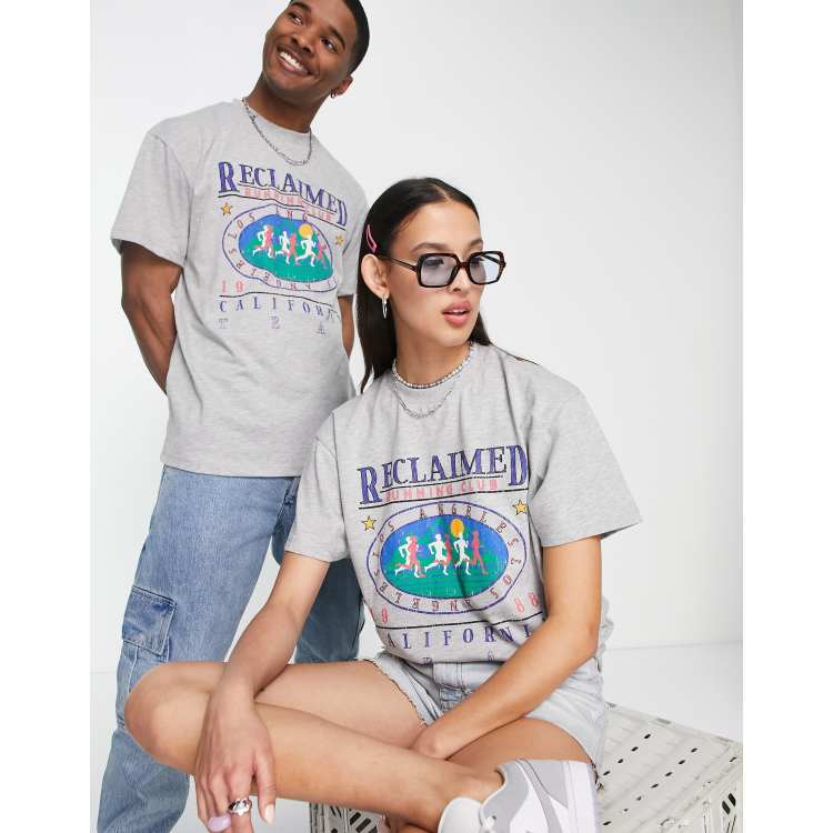 Reclaimed Vintage inspired unisex relaxed t shirt with running