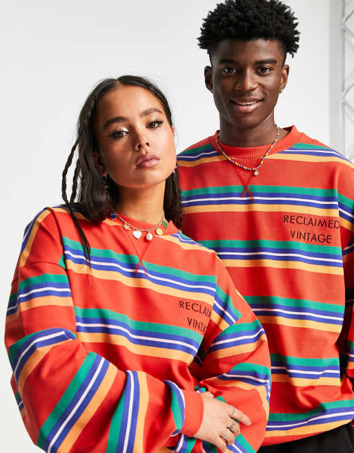 Vintage striped sweatshirt discount