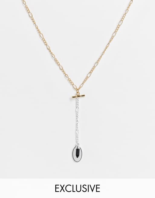 Bar necklace with stones sale