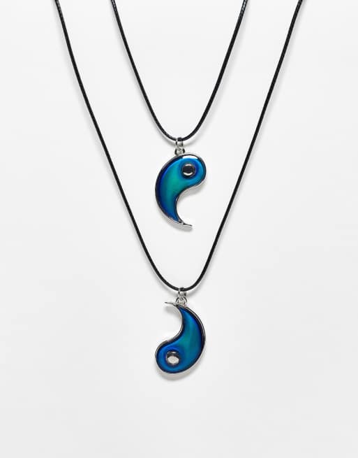 Yin yang mood necklace cheap
