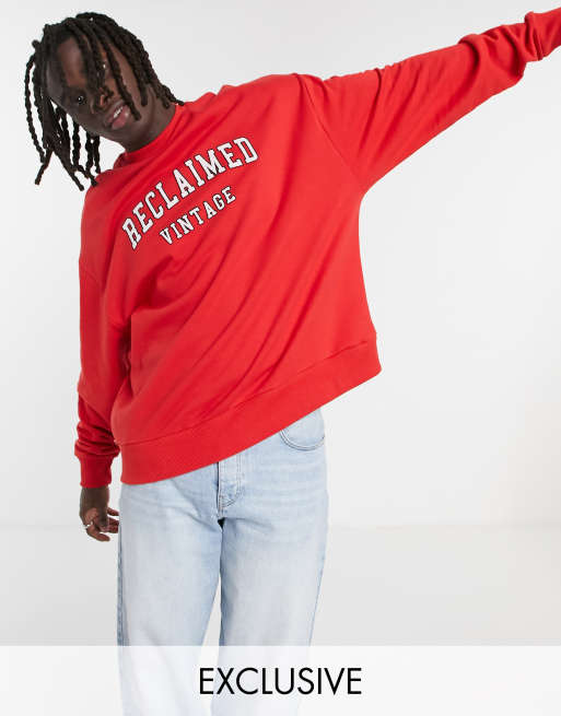 Red hoodie asos clearance