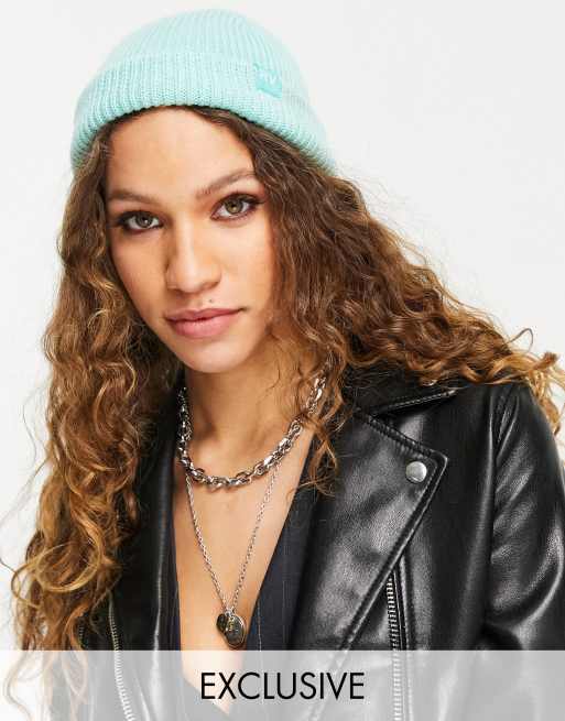 Reclaimed Vintage Inspired - Vissersbeanie in aqua blauw - LBLUE
