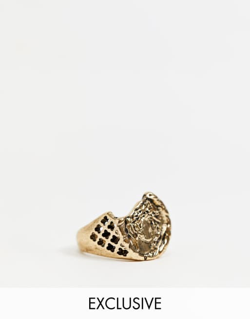Gold st christopher ring new arrivals