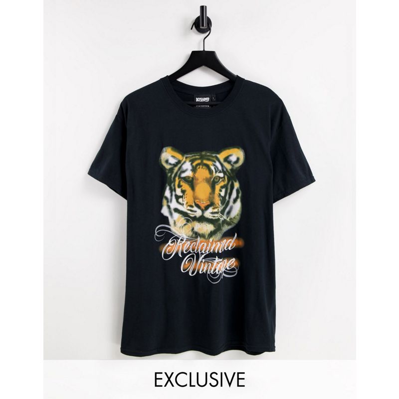 T-shirt e Canotte Novità Reclaimed Vintage Inspired - y2k - T-shirt oversize unisex con stampa di tigre effetto spray