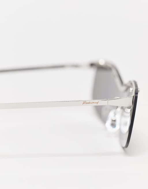 Reclaimed Vintage Inspired – Y2K – Unisex-Sonnenbrille mit verspiegelten Gläsern, 4 von 4