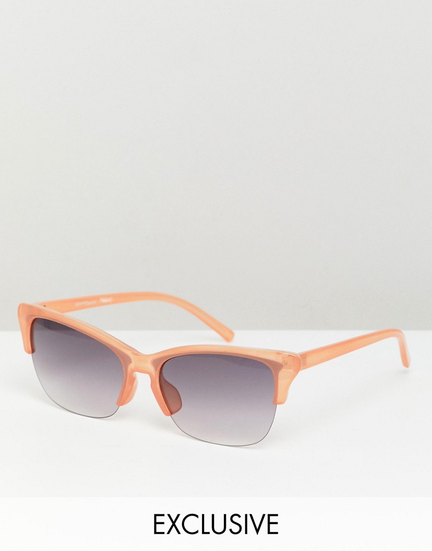 Reclaimed Vintage inspirerede retro-solbriller i brun