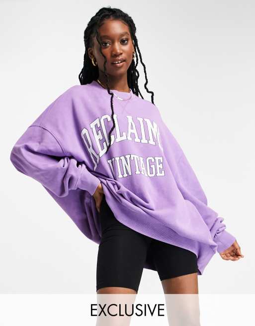 Vintage purple sweatshirt top