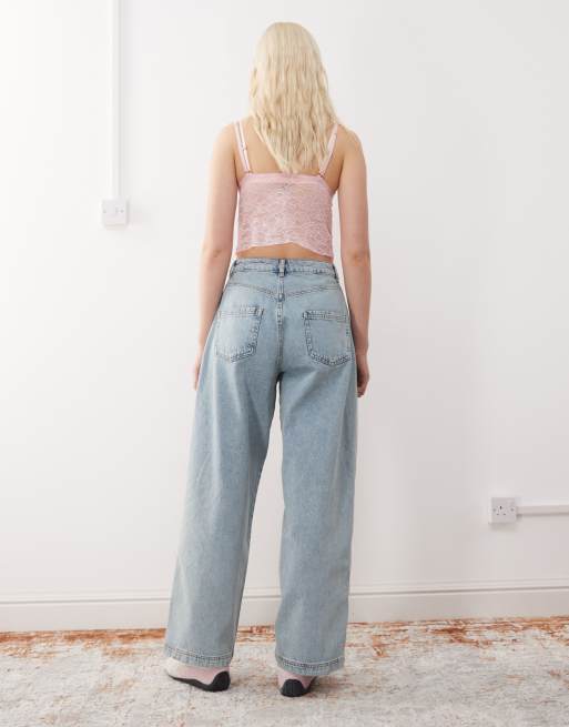 Reclaimed Vintage - Jean ample d'ensemble - Bleu clair délavé, 2 de 5