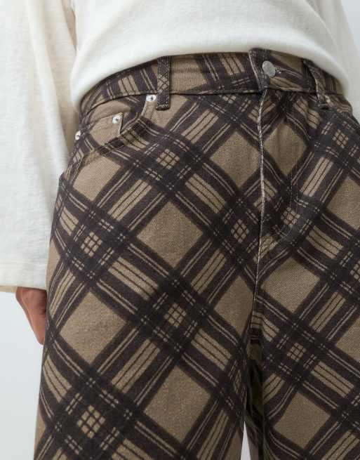 Reclaimed Vintage jean baggy imprimé carreaux, 4 de 5