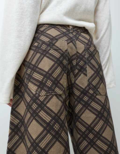 Reclaimed Vintage jean baggy imprimé carreaux, 5 de 5